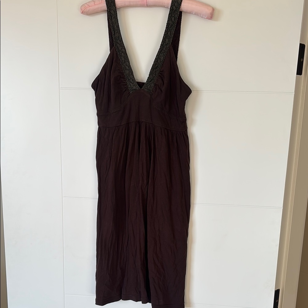 Mavi Chic Dark Brown Midi Dress